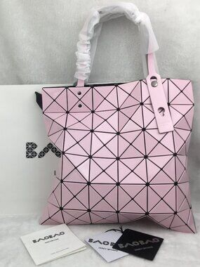 New Bao Bao Issey Miyake Lucent Tote Bag Pink